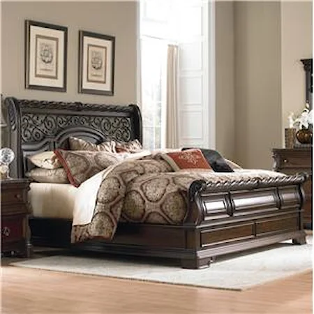 Queen Traditional Sleigh Bed